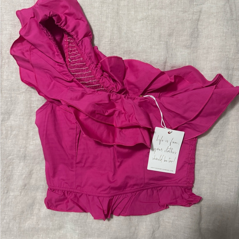 Show Me Your MuMu Fuchsia Blouse